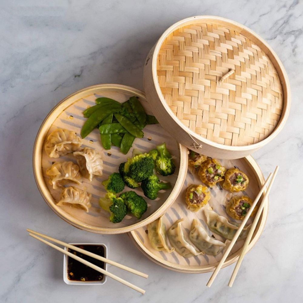 Cuit-vapeur chinois en bambou  - Bao Steamer Bamboo avis et prix
