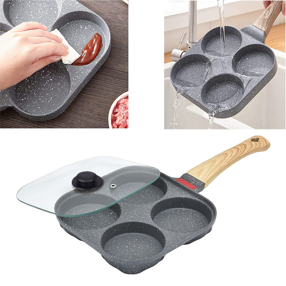 Poêle à œufs antiadhésive 4 ta - Mini Pancake Griddle avis et prix
